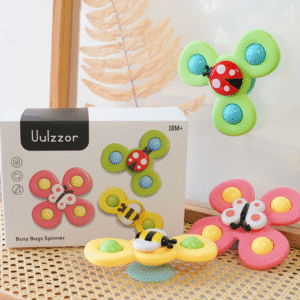 3-Pack Suction Cup Spinner Toy
