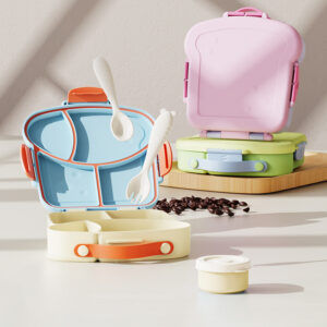 Toast-Shaped Kids’ Lunch Box, Compartmentalised & Leak-Resistant