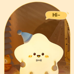 Star Soft Silicone Night Light, Kids Nursery Night Light