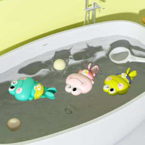 Wind-Up Swimming Frog Bath Toy
