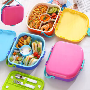 Portable Compartmentalised Lunch Box (1300ml, Leak-Resistant）